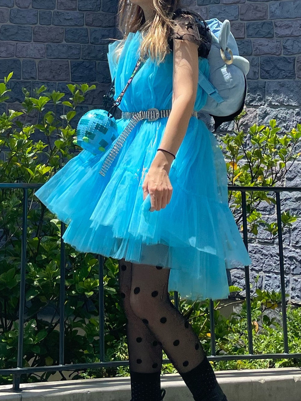 AKIRA Blue Tulle Party Dress - Picture 2 of 6